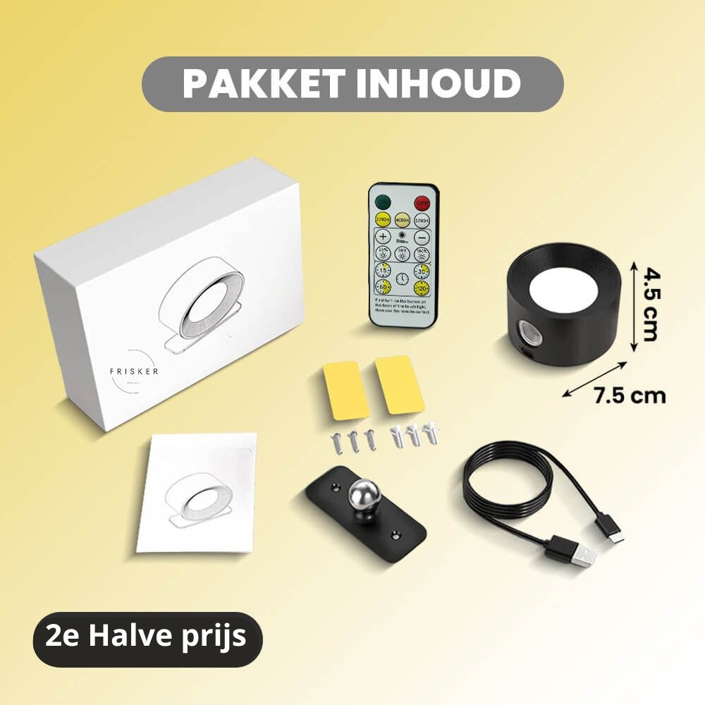 De Frisker™ | Endless Wandlamp | Licht en uitnodigend in elk plekje thuis