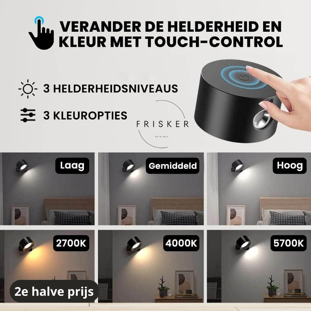 De Frisker™ | Endless Wandlamp | Licht en uitnodigend in elk plekje thuis