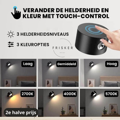 De Frisker™ | Endless Wandlamp | Licht en uitnodigend in elk plekje thuis