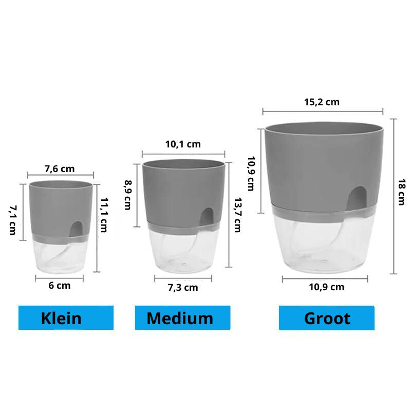 De Frisker™ | GroenGenot Zelfwaterende Bloempot