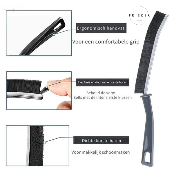 De Frisker™| Borstel- Maak schoon zonder grenzen, zelfs op de meest onbereikbare plekken.